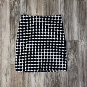 Ann Klein pencil skirt polka dot